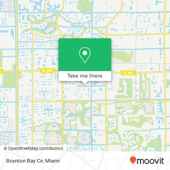 Boynton Bay Cir map