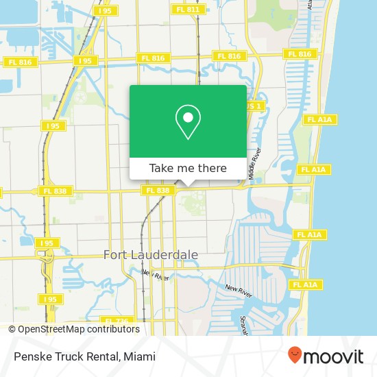 Mapa de Penske Truck Rental