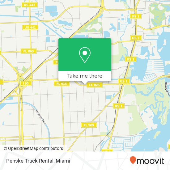 Penske Truck Rental map