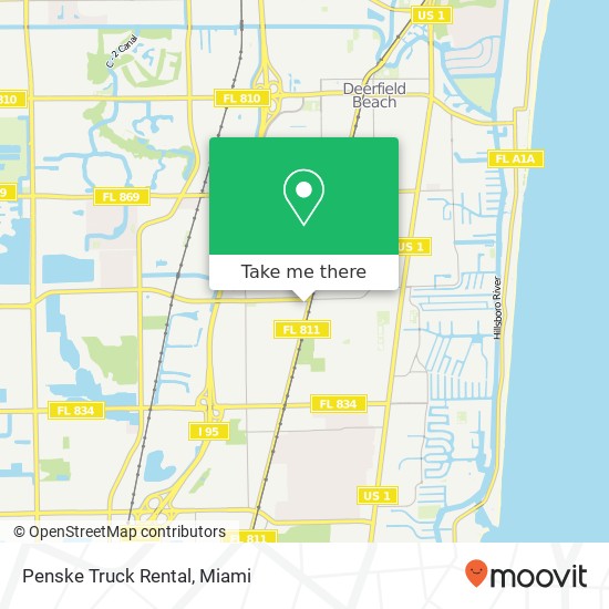 Penske Truck Rental map