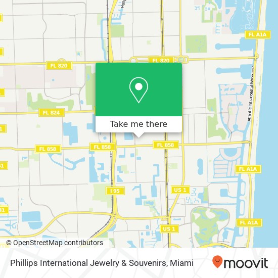 Phillips International Jewelry & Souvenirs map