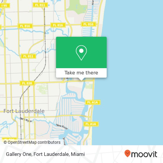 Mapa de Gallery One, Fort Lauderdale