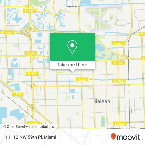 Mapa de 11112 NW 59th Pl