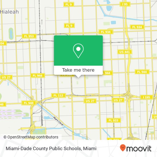 Miami-Dade County Public Schools map