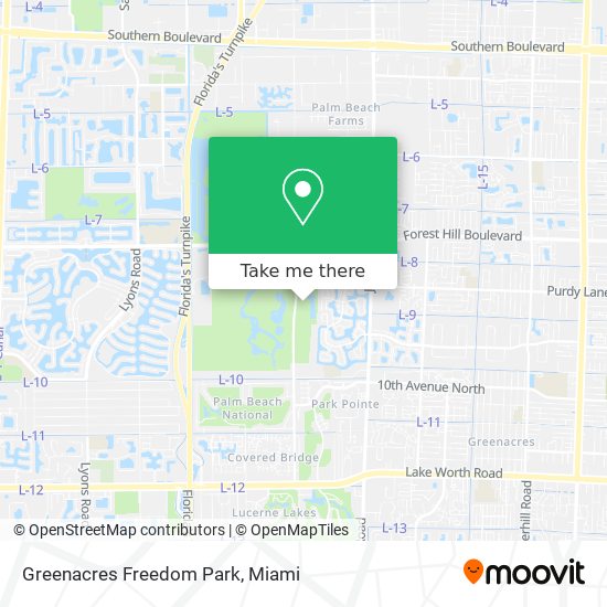 Mapa de Greenacres Freedom Park