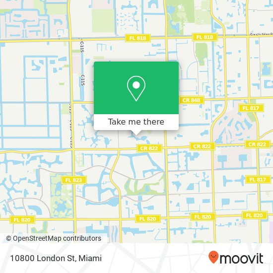 Mapa de 10800 London St