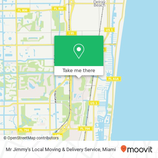 Mr Jimmy's Local Moving & Delivery Service map