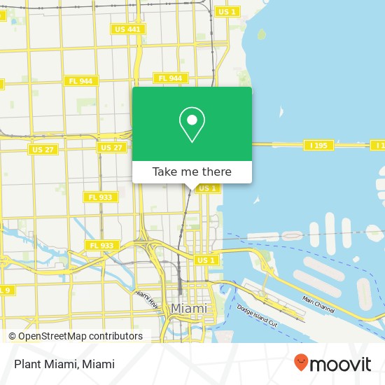 Mapa de Plant Miami