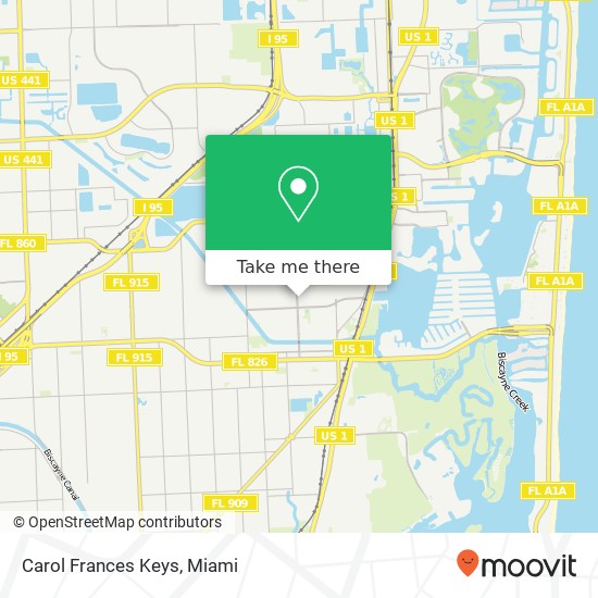 Carol Frances Keys map