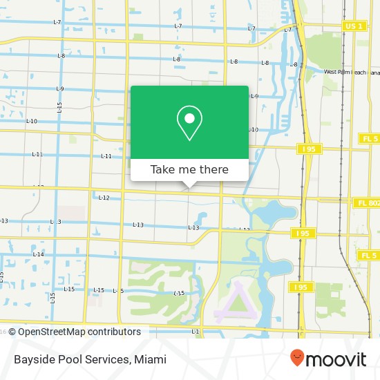 Mapa de Bayside Pool Services