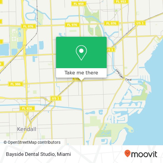 Mapa de Bayside Dental Studio