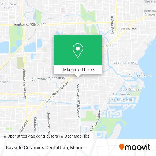 Mapa de Bayside Ceramics Dental Lab