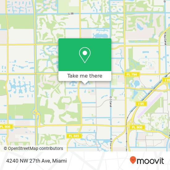 Mapa de 4240 NW 27th Ave