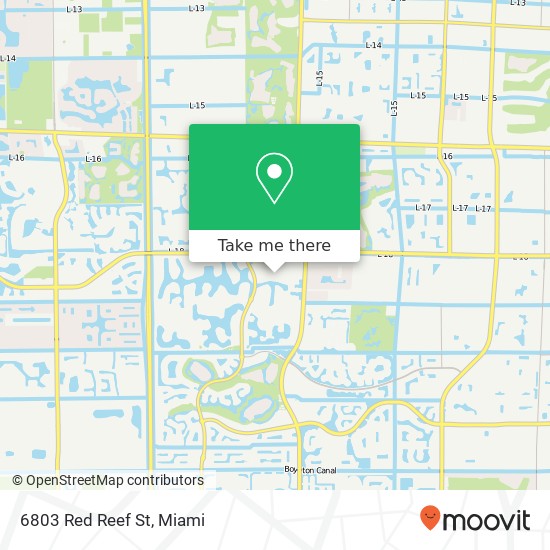 Mapa de 6803 Red Reef St