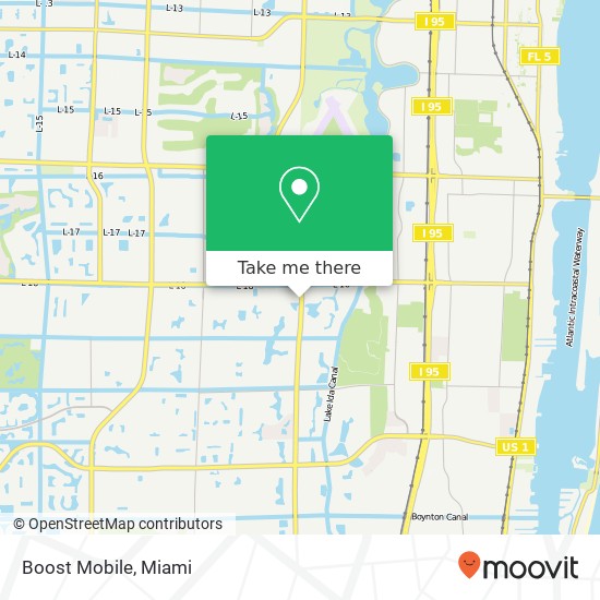 Mapa de Boost Mobile