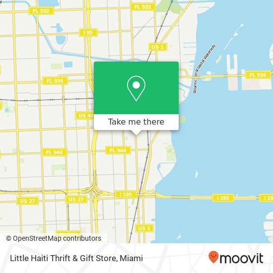 Mapa de Little Haiti Thrift & Gift Store