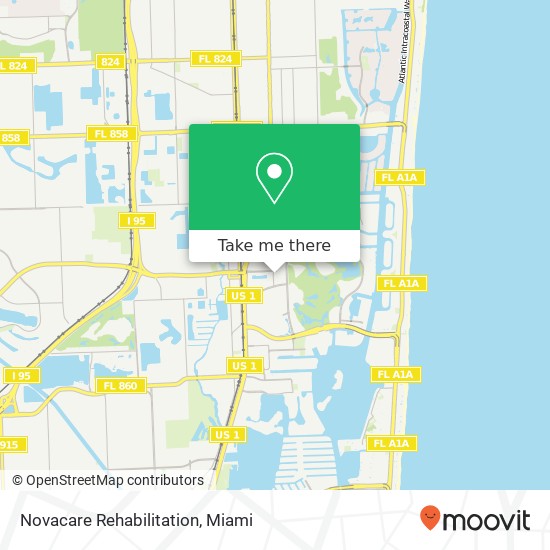 Novacare Rehabilitation map