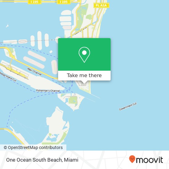 Mapa de One Ocean South Beach