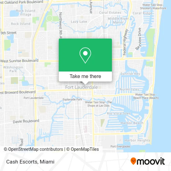 Cash Escorts map