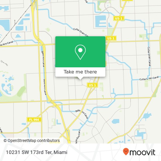 10231 SW 173rd Ter map