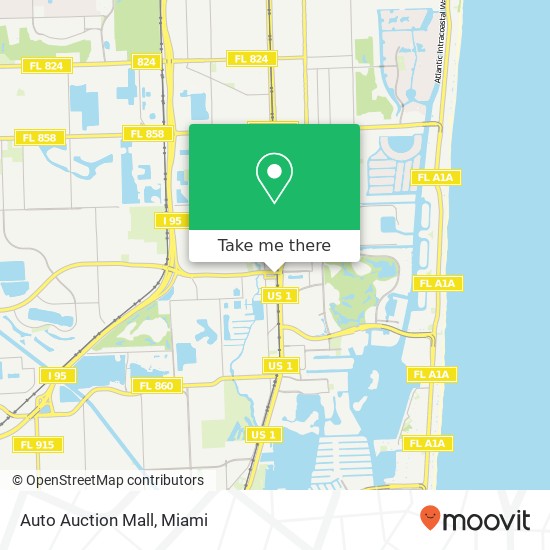 Auto Auction Mall map