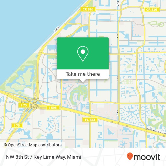 NW 8th St / Key Lime Way map