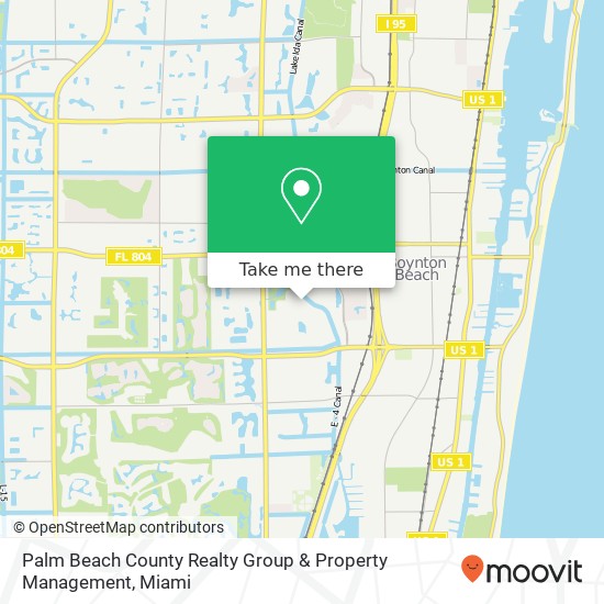 Palm Beach County Realty Group & Property Management map