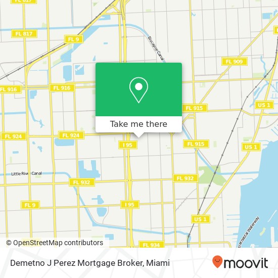 Demetno J Perez Mortgage Broker map