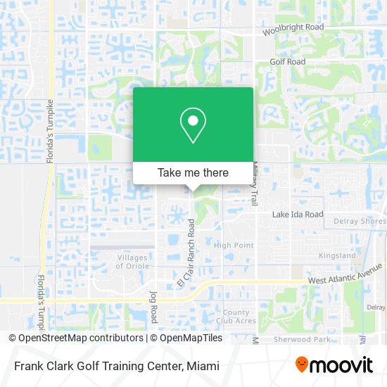 Mapa de Frank Clark Golf Training Center