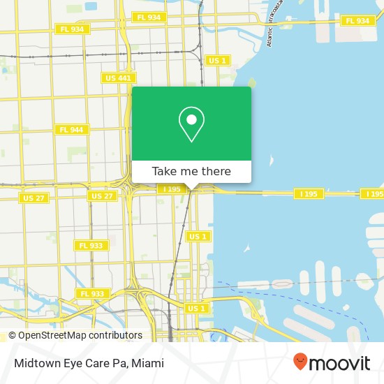 Mapa de Midtown Eye Care Pa