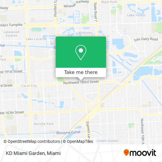 Mapa de KD Miami Garden