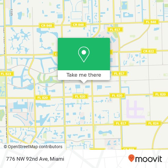 Mapa de 776 NW 92nd Ave