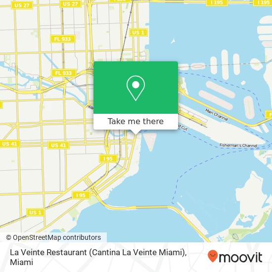 La Veinte Restaurant (Cantina La Veinte Miami) map