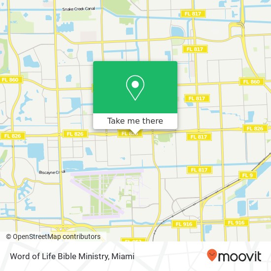 Mapa de Word of Life Bible Ministry