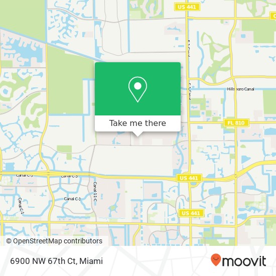 Mapa de 6900 NW 67th Ct