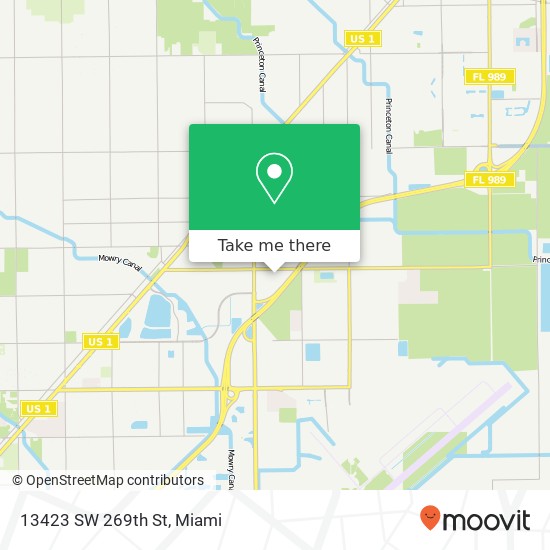 13423 SW 269th St map