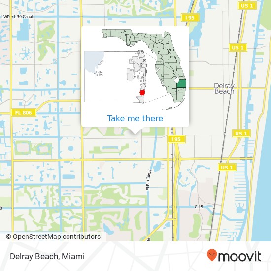 Mapa de Delray Beach