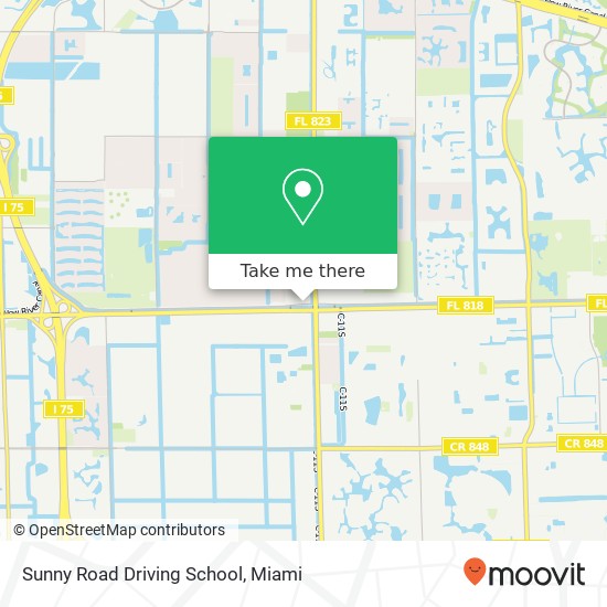 Sunny Road Driving School map