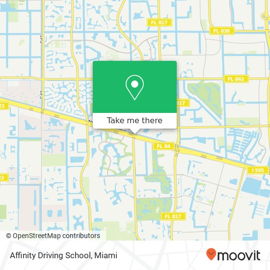 Affinity Driving School map