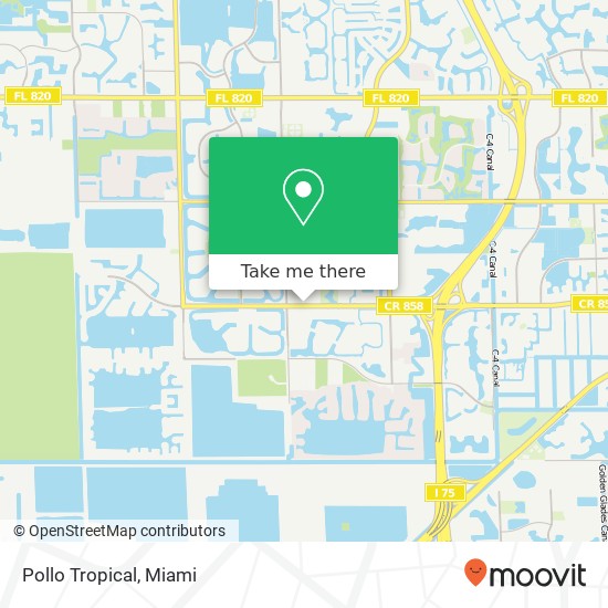 Pollo Tropical map