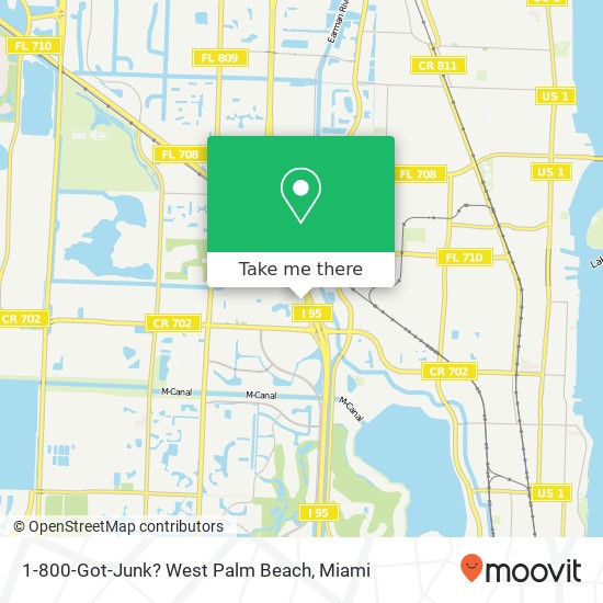Mapa de 1-800-Got-Junk? West Palm Beach