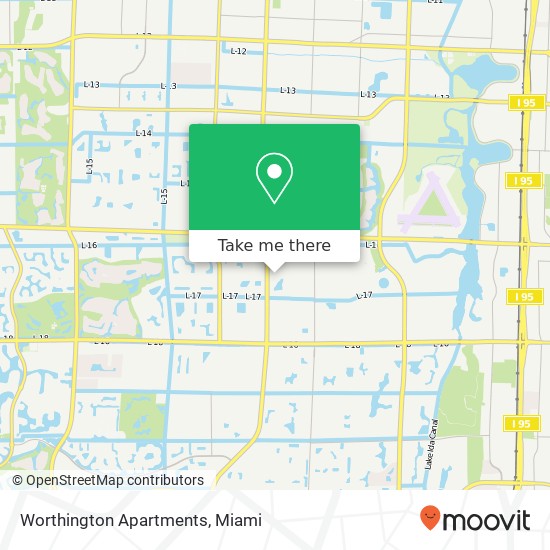 Mapa de Worthington Apartments