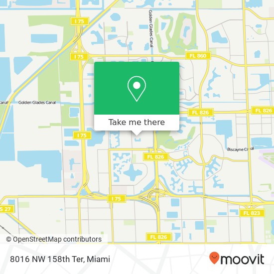 8016 NW 158th Ter map