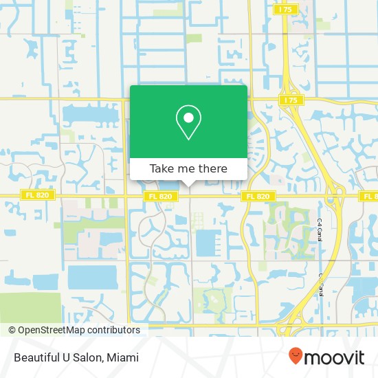 Beautiful U Salon map