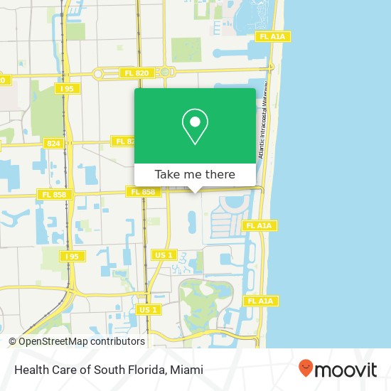 Mapa de Health Care of South Florida