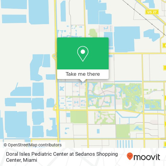 Doral Isles Pediatric Center at Sedanos Shopping Center map