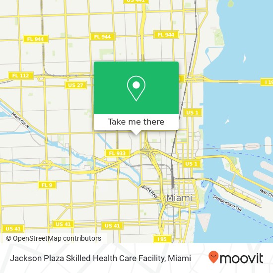 Mapa de Jackson Plaza Skilled Health Care Facility