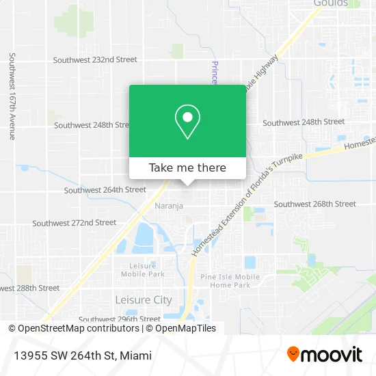13955 SW 264th St map