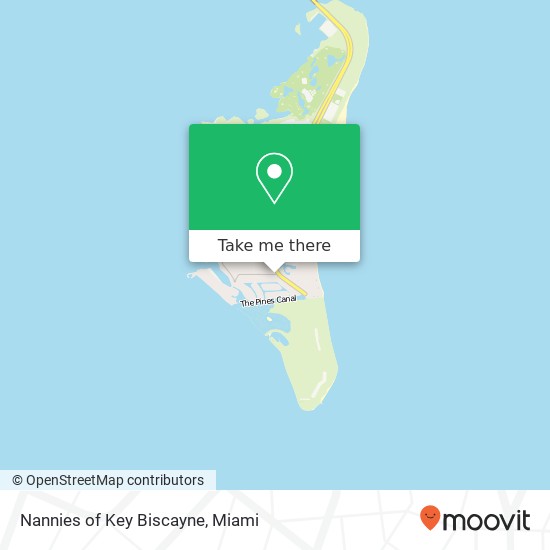 Nannies of Key Biscayne map