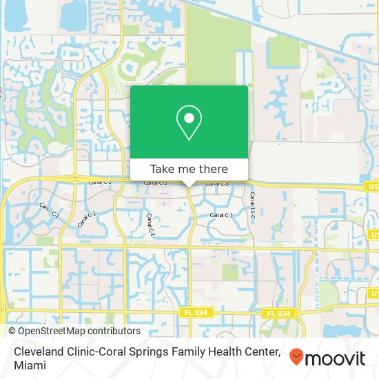 Mapa de Cleveland Clinic-Coral Springs Family Health Center